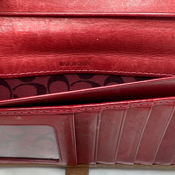 Vintage Soho COACH Brown Buckle Y2k Leather Wallet - Picture 4 of 10